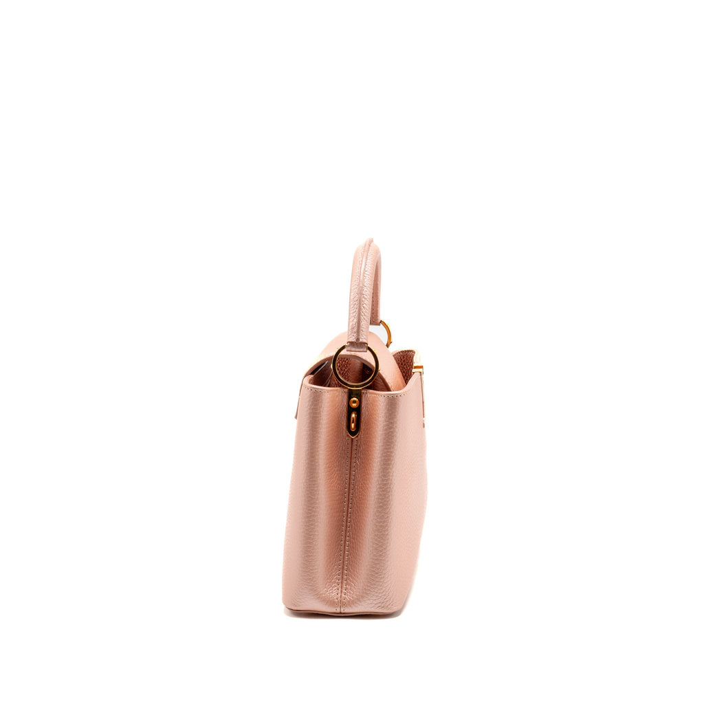 Louis Vuitton Capucines BB Metallic Taurillon Leather Pearly Pink GHW