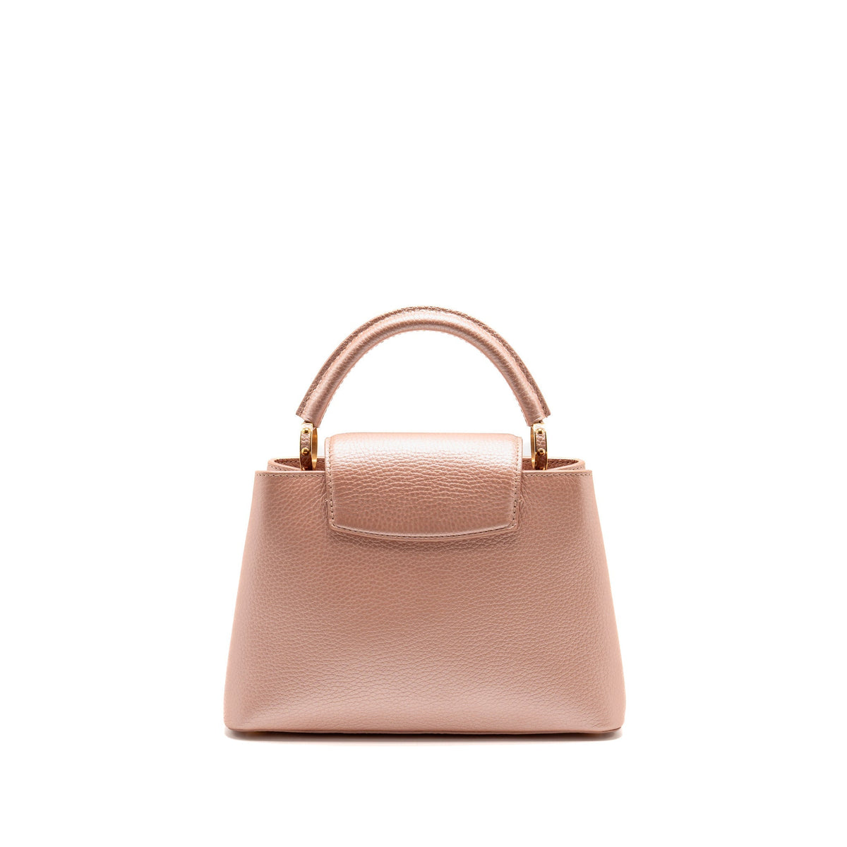 Louis Vuitton Capucines BB Metallic Taurillon Leather Pearly Pink GHW