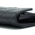 CHANEL CLASSIC FLAP CARD HOLDER CAVIAR BLACK SHW