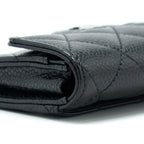CHANEL CLASSIC FLAP CARD HOLDER CAVIAR BLACK SHW
