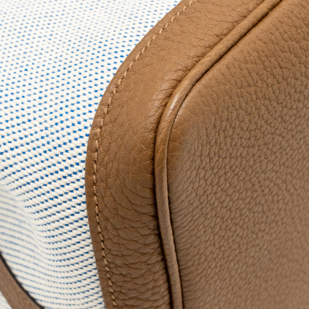 Hermes garden party 36 negonda/canvas ecru-bleu bill/alezan SHW