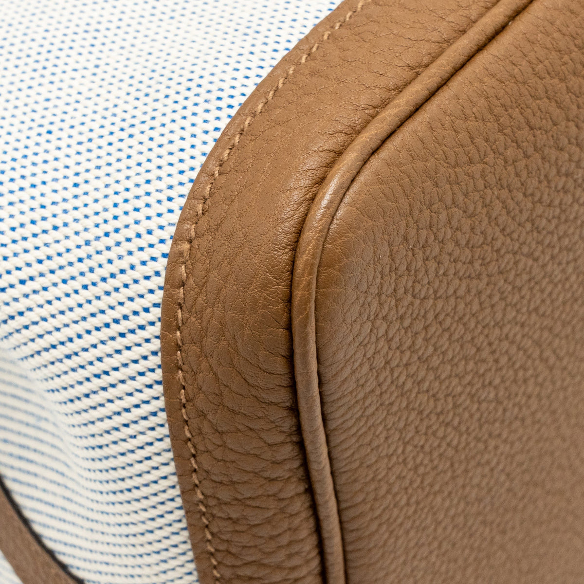 Hermes garden party 36 negonda/canvas ecru-bleu bill/alezan SHW