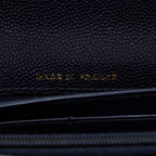CHANEL CLASSIC FLAP LONG WALLET CAVIAR DARK BLUE LGHW