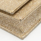 Saint Laurent Kate Tassel Bag/Wallet on Chain Glitter Monogram Gold GHW