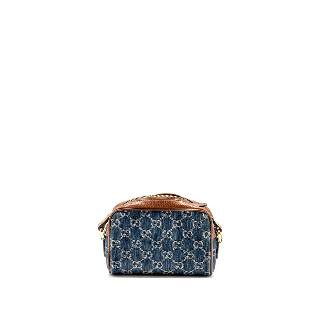 Gucci Mini Ophidia Bag GG Denim /Leather Blue/Brown GHW