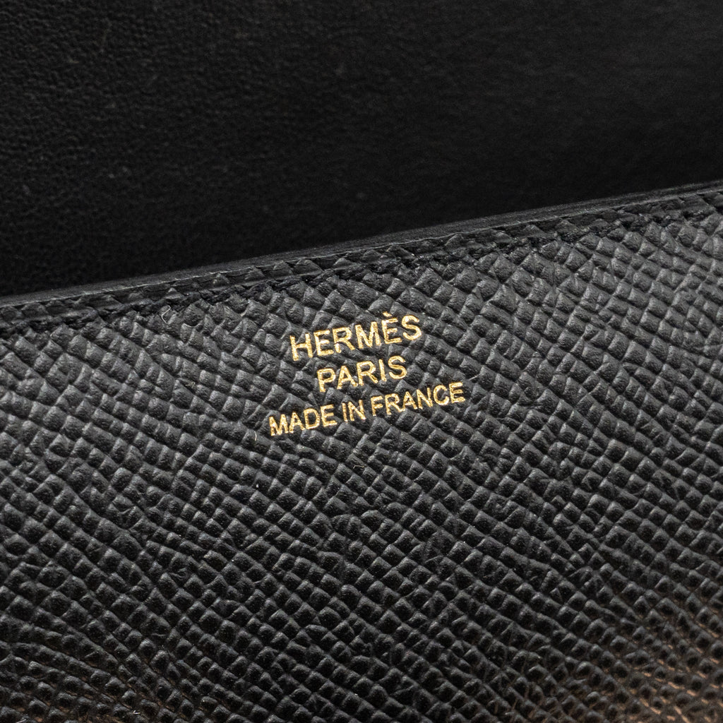 Hermes Constance Elan Epsom Black RGHW