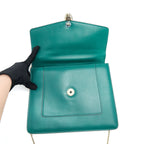 BVLGARI TOP HANDLE SERPENTI FOREVER BAG GREEN