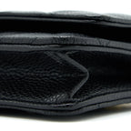CHANEL CLASSIC WALLET ON CHAIN CAVIAR BLACK GHW (MICROCHIP)