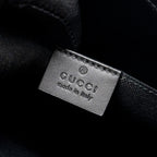 GUCCI GG SUPREME CANVAS / LEATHER ZIP CLUTCH BLACK/ MULTICOLOUR SHW