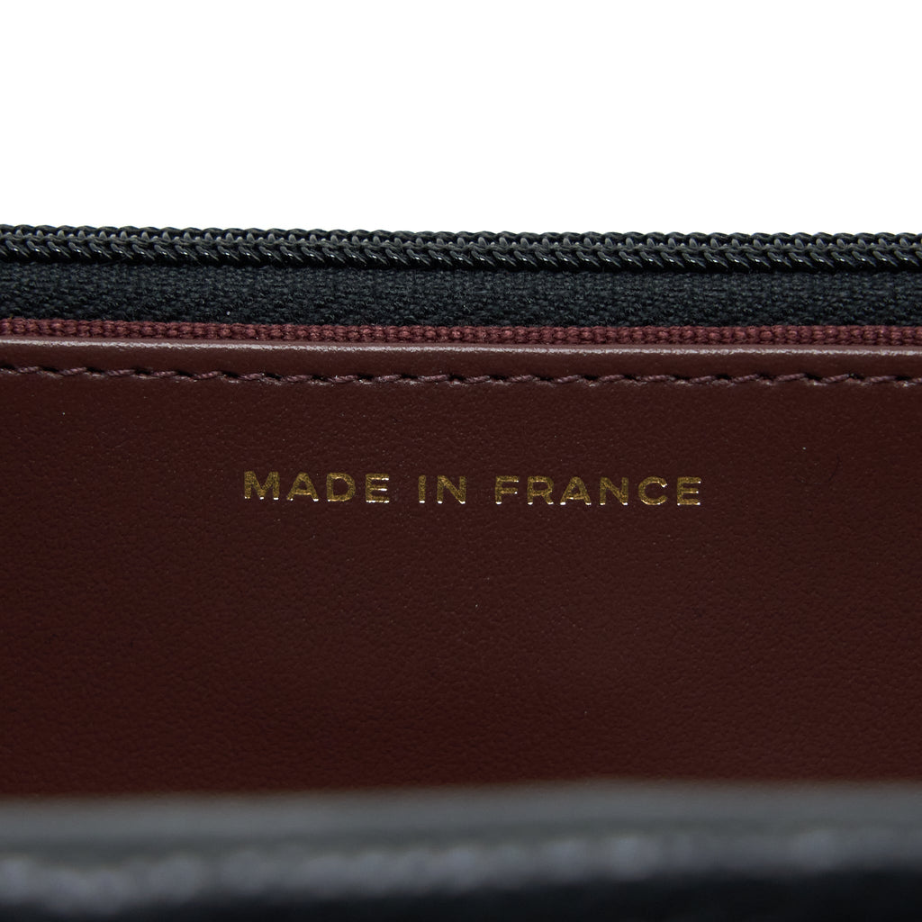 CHANEL CLASSIC WALLET ON CHAIN CAVIAR BLACK GHW (MICROCHIP)