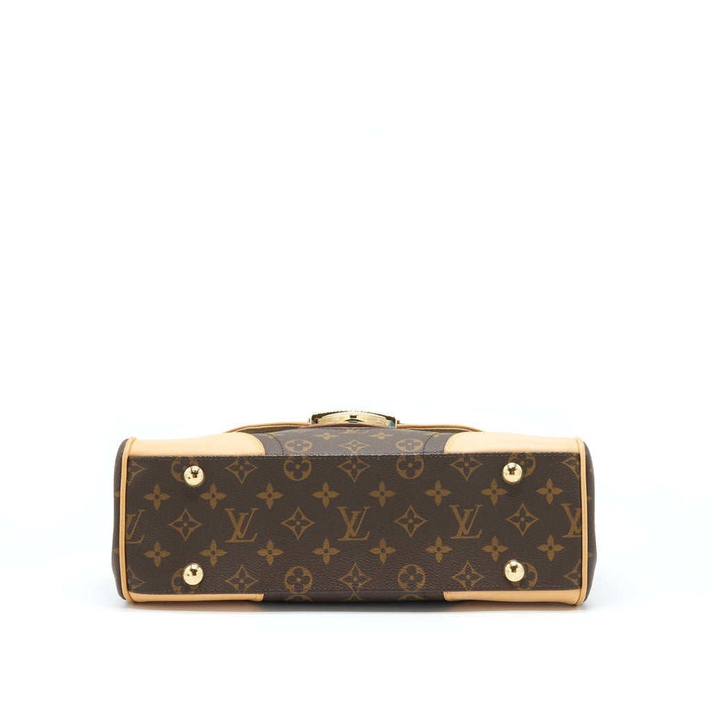 LOUIS VUITTON BEVERLY MM SHOULDER BAG MONOGRAM CANVAS AND LEATHER GHW