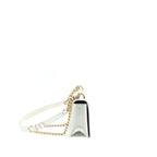 DIOR SMALL DIORMA METALLIC WHITE LGHW