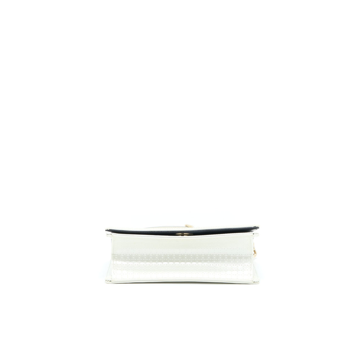 DIOR SMALL DIORMA METALLIC WHITE LGHW
