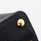 LOUIS VUITTON CAPUCINES BB TAURILLON BLACK GHW(NEW VERSION)