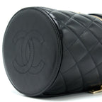 CHANEL 22S TOP HANDLE VANITY LAMBSKIN BLACK LGHW