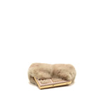 Fendi First Small Bag Mink Fur/Leather Plush Pink GHW