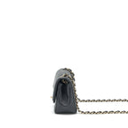 CHANEL MINI RECTANGULAR FLAP BAG LAMBSKIN BLACK LGHW