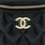 CHANEL 22S TOP HANDLE VANITY LAMBSKIN BLACK LGHW