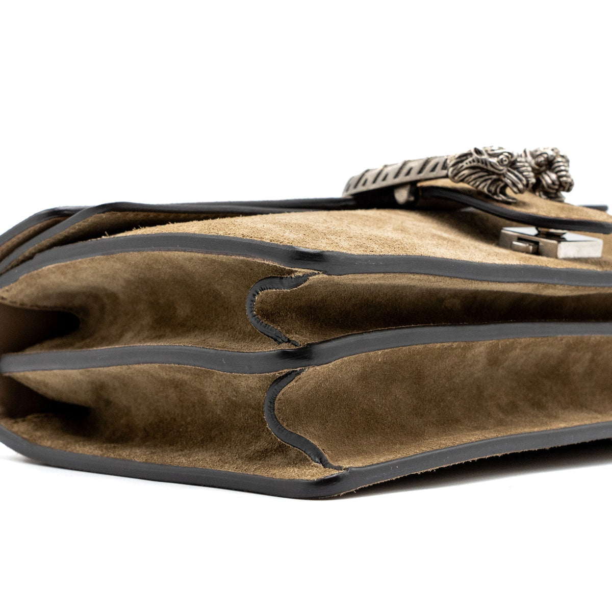 GUCCI DIONYSUS SHOULDER BAG SUEDE LEATHER LIGHT BROWN SHW