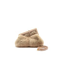 Fendi First Small Bag Mink Fur/Leather Plush Pink GHW