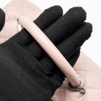 CHANEL SMALL COCO HANDLE CAVIAR PINK RUTHENIUM SHW