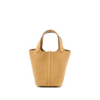 Hermes Picotin 18 Lock Bag Clemence 4B Biscuit GHW