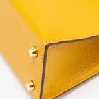 Hermes mini kelly II chèvre mysore jaune amber GHW