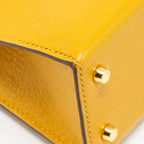 Hermes mini kelly II chèvre mysore jaune amber GHW
