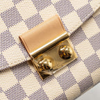 LOUIS VUITTON CROISETTE DAMIER AZUR CANVAS GHW