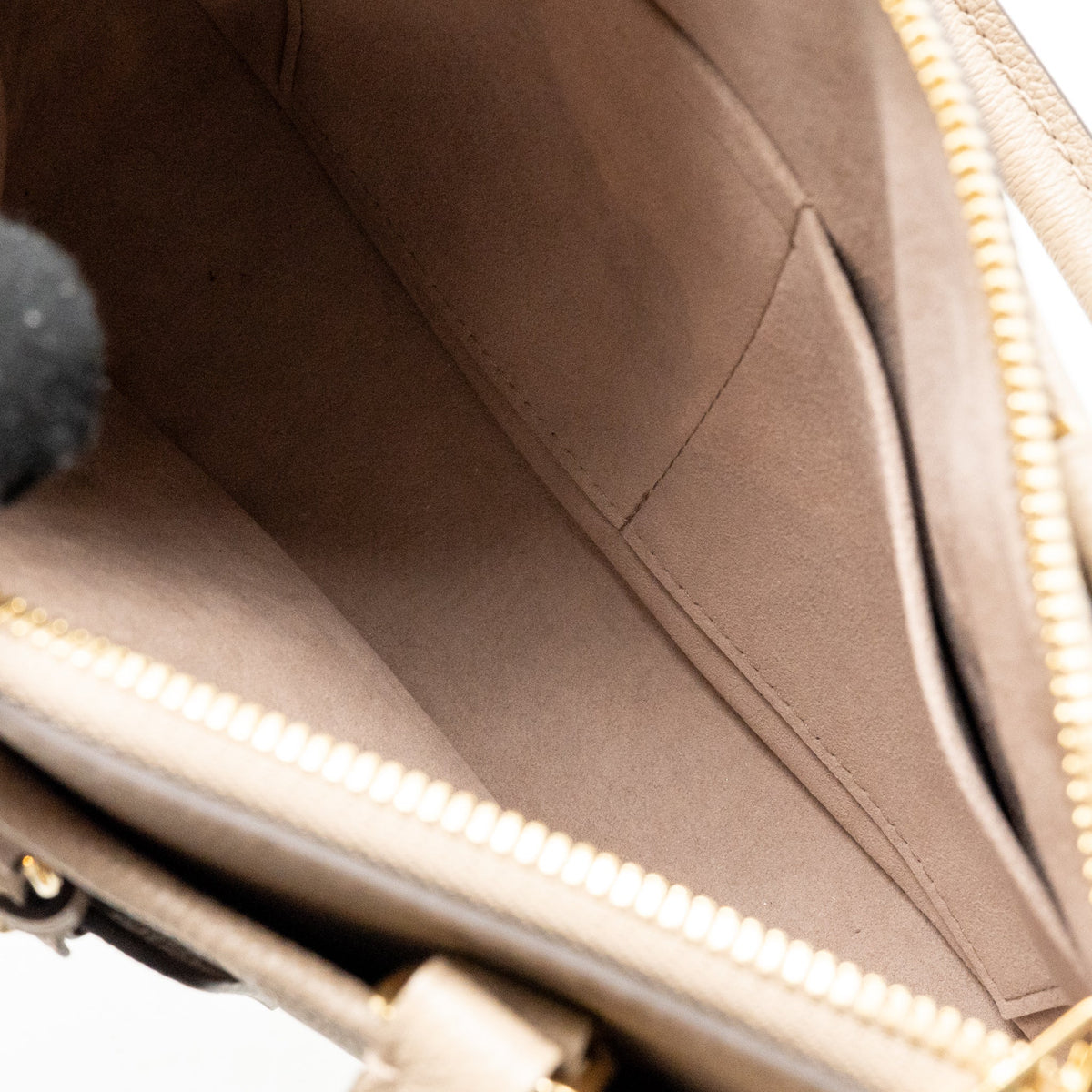 Louis Vuitton Trianon PM Monogram Empreinte Leather Tourterelle/Creme GHW