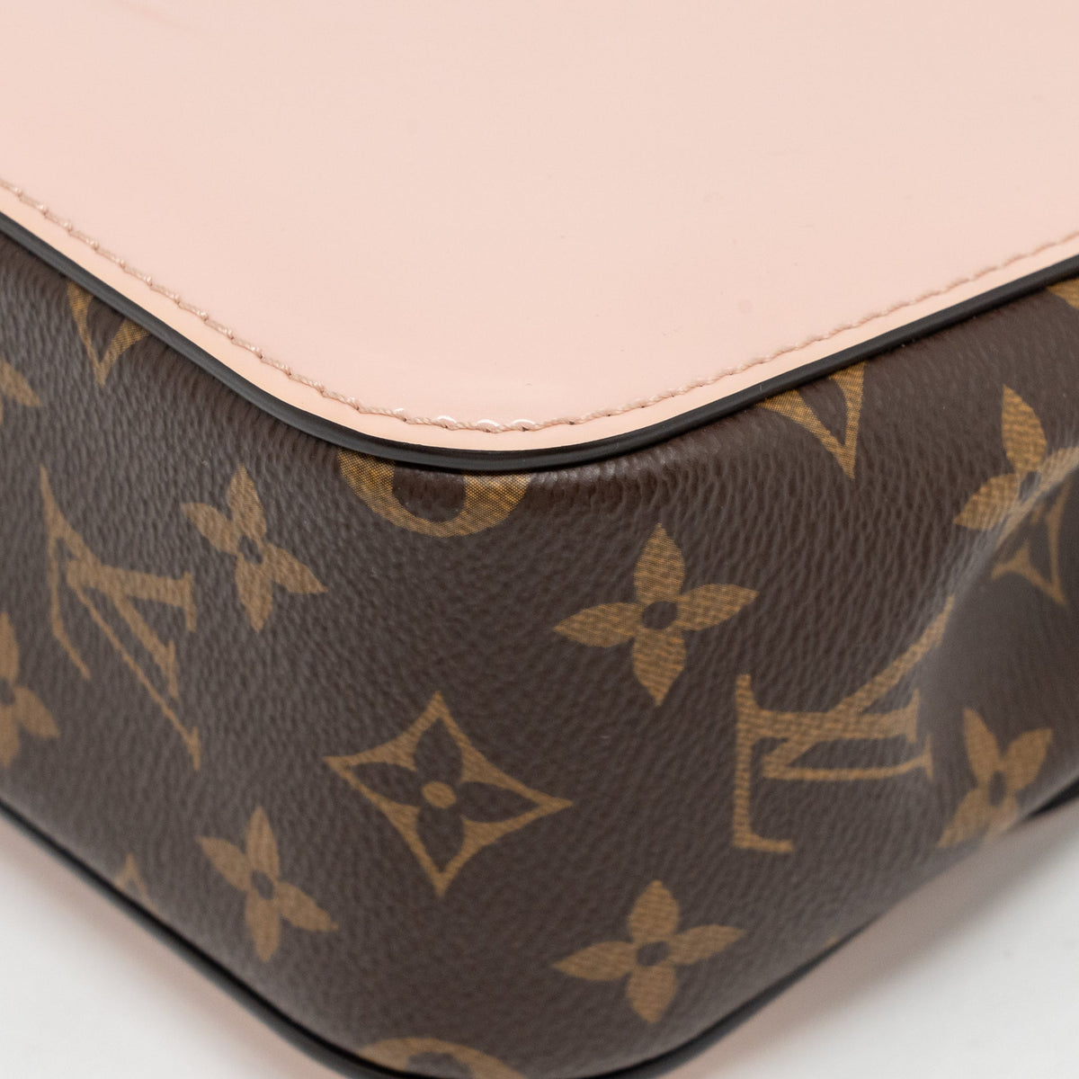 LOUIS VUITTON CHERRYWOOD BB SHOULDER BAG PATENT / MONOGRAM CANVAS LIGHT PINK GHW