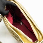 CHANEL GABRIELLE HOBO BAG CALFSKIN METALLIC GOLD MULTICOLOUR HARDWARE