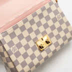 LOUIS VUITTON CROISETTE DAMIER AZUR CANVAS GHW