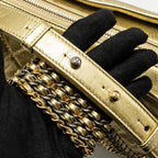 CHANEL GABRIELLE HOBO BAG CALFSKIN METALLIC GOLD MULTICOLOUR HARDWARE