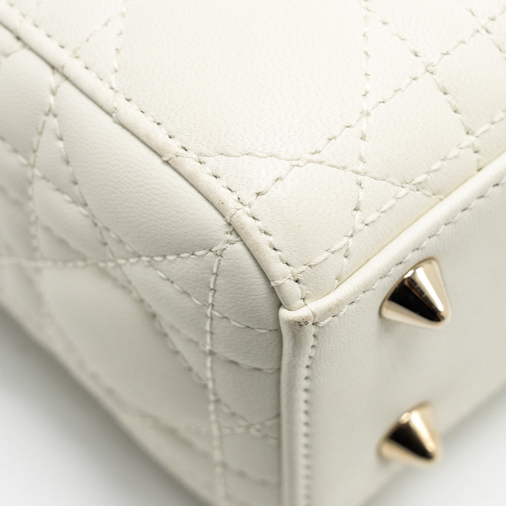 DIOR SMALL MY ABCDIOR LAMBSKIN WHITE LGHW