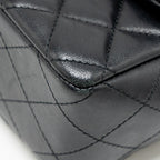 CHANEL COCO CHARMS MINI RECTANGULAR FLAP BAG LAMBSKIN BLACK LGHW