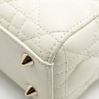 DIOR SMALL MY ABCDIOR LAMBSKIN WHITE LGHW