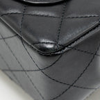 CHANEL COCO CHARMS MINI RECTANGULAR FLAP BAG LAMBSKIN BLACK LGHW