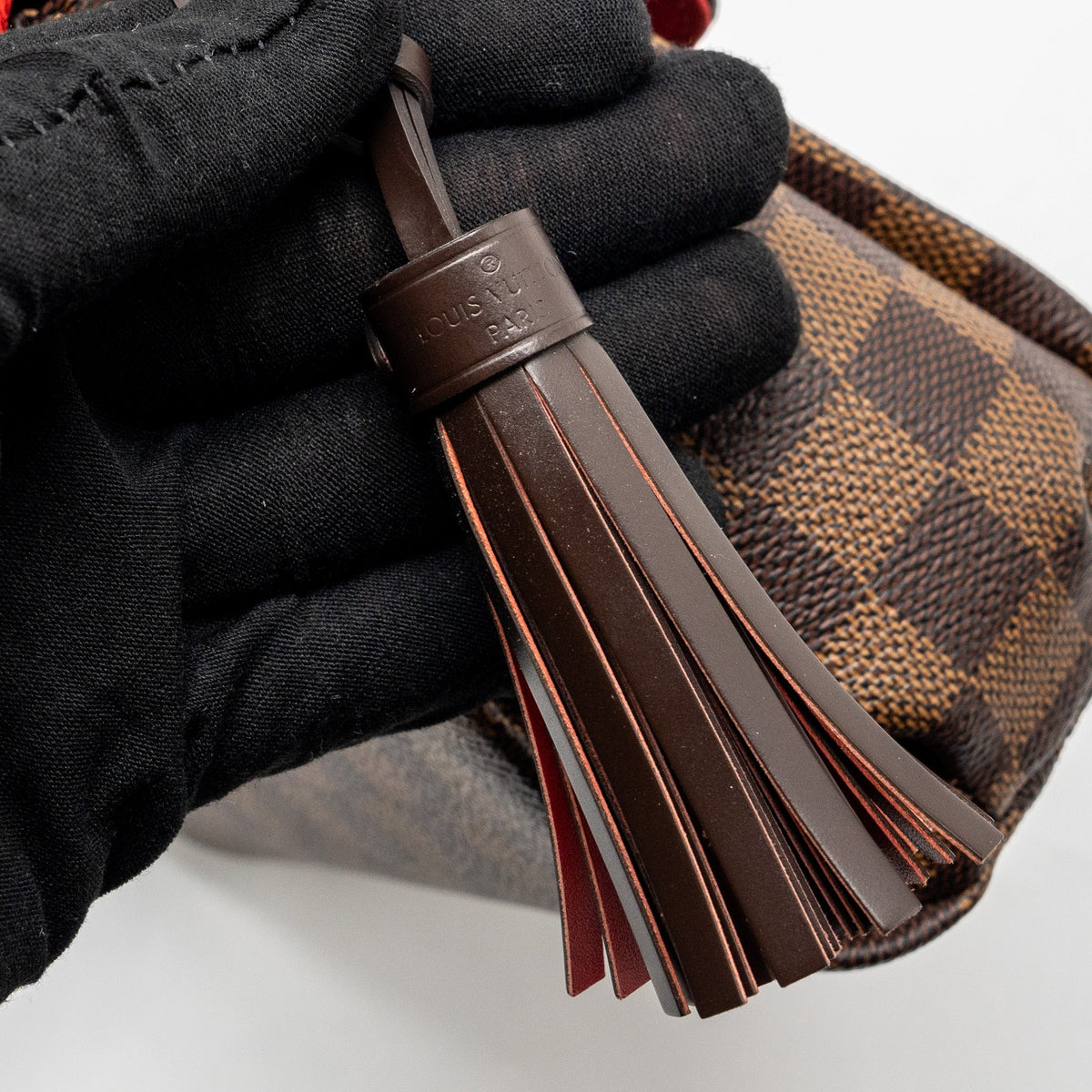 LOUIS VUITTON CROISETTE DAMIER EBENE CANVAS GHW