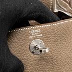 Hermes mini lindy II clemence etoupe SHW