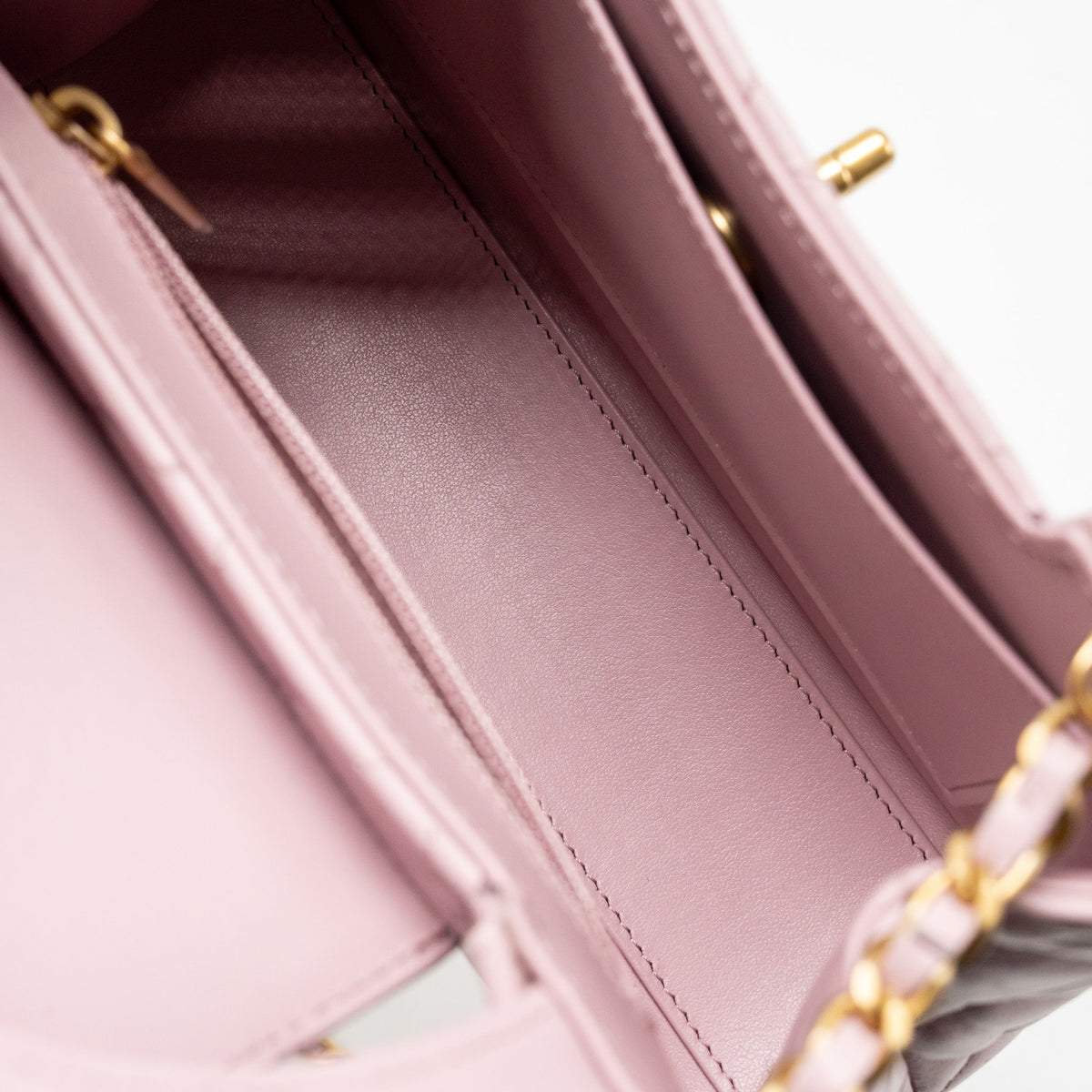 CHANEL MINI KELLY SHOPPING TOTE BAG CALFSKIN 24A LIGHT PINK GHW (MICROCHIP)