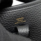 HERMES MINI EVELYNE CLEMENCE BLACK GHW