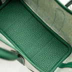 Hermes Neo Garden Party 23 Canvas/Negonda ecru/Vert Moyen SHW