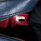 CHANEL SMALL GABRIELLE HOBO BAG AGED CALFSKIN NAVY/BLACK MULTICOLOUR HARDWARE