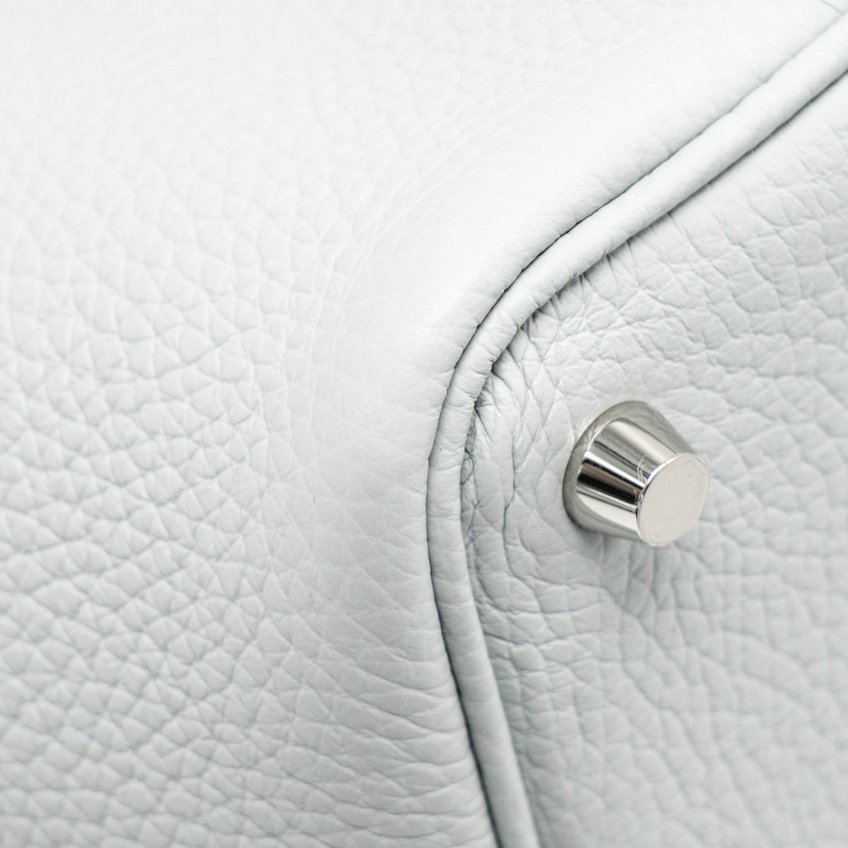 Hermes Picotin 18 Lock Bag Clemence Blue Pale SHW