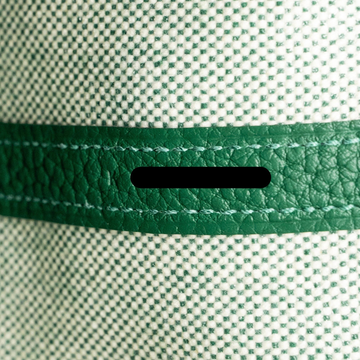 Hermes Neo Garden Party 23 Canvas/Negonda ecru/Vert Moyen SHW