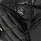 CHANEL 25P MINI BOWLING BAG CAVIAR BLACK LGHW (MICROCHIP)