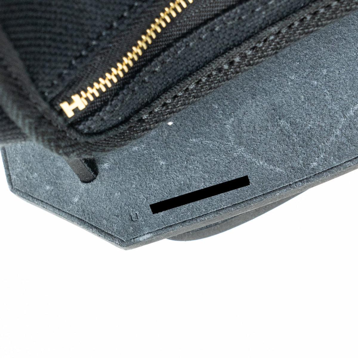 HERMES HERBAG 31 ZIP BAG CANVAS / HUNTER LEATHER BLACK GHW