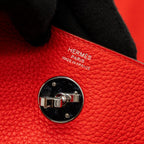 Hermes Lindy 26 Clemence S3 Rouge De Coeur SHW