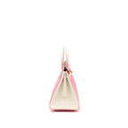 Hermes Birkin 25 Special Order Epsom Rose Azalee/Craie With Brushed GHW